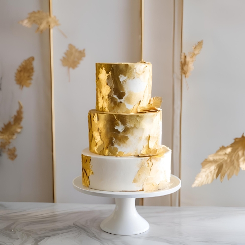 Gold Leaf Cake