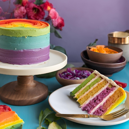 Rainbow Layer Cake