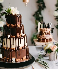 Chocolate Drip Wedding Cake